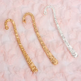Metal Embossed Bookmark in Gold, Light (KC) Gold and Silver