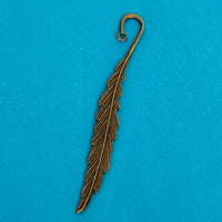 Metal Bookmark Charm Adapters Feather-shaped