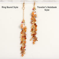 Gingerbread Lane Dangle Planner Charm Ring Bound and Traveler's Notebook Style Comparison