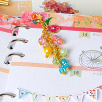 Rainbow Planner Dangle on Cocoa Daisy Planner Kit