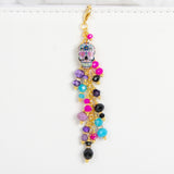 Day of the Dead Planner Charm with Crystal Dangle and Sugar Skull Charm