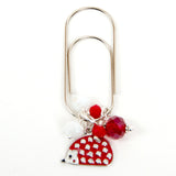 Red Enamel Hedgehog Dangle Clip