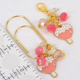 Popsicle Heart Dangle Clip and Charm with Ruler