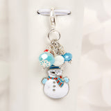 Snowman Lobster Clasp Charm or Stitch Marker
