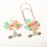 Peach and Pickup Dangle Clip and Charm
