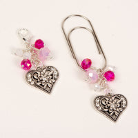 Rhinestone embellished heart dangle clip and charm sparkleprincessco.com