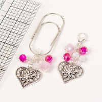 Heart Dangle Clip and Charm with Ruler Sparkle Princess Co