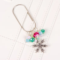 Frost and Frolic Wide Paperclip Dangle with Snowflake Charm