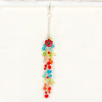 Poppy Fields Planner Charm with Crystal Dangle - Available in Two Lengths