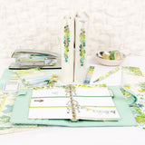 Silver Leaf Dangle Planner Charm with Tranquility Planner Kit by Cocoa Daisy