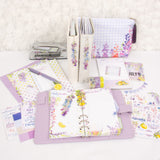 Wisteria lane Cocoa Daisy kit shown with Wisteria charms