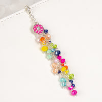 Confetti Wishes Planner Charm with Rainbow Crystal Dangle