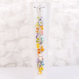 Daisy Fields Dangle Planner Charm with Yellow, Blue, Green, Peach and Purple Crystals
