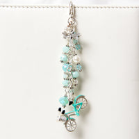 Bicycle and Dragonfly Charm