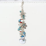 Snowman and Snowflake Planner Charm Dangle