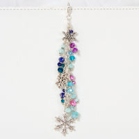 Snowflake Dangle Planner Charm with Frozen Colors