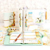 Acorn Lane Planner Charms showen with Cocoa Daisy Planner Kit