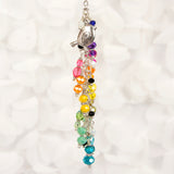 Cute Bird Charm with Rainbow Dangle - coordinates with Cocoa Daisy New Chapter kit