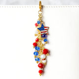 Patriotic US Flag 4th of July Planner Charm