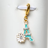 Blue Enamel Eiffel Tower Charm