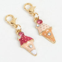 Ice Cream Cone Charms in Two Colors